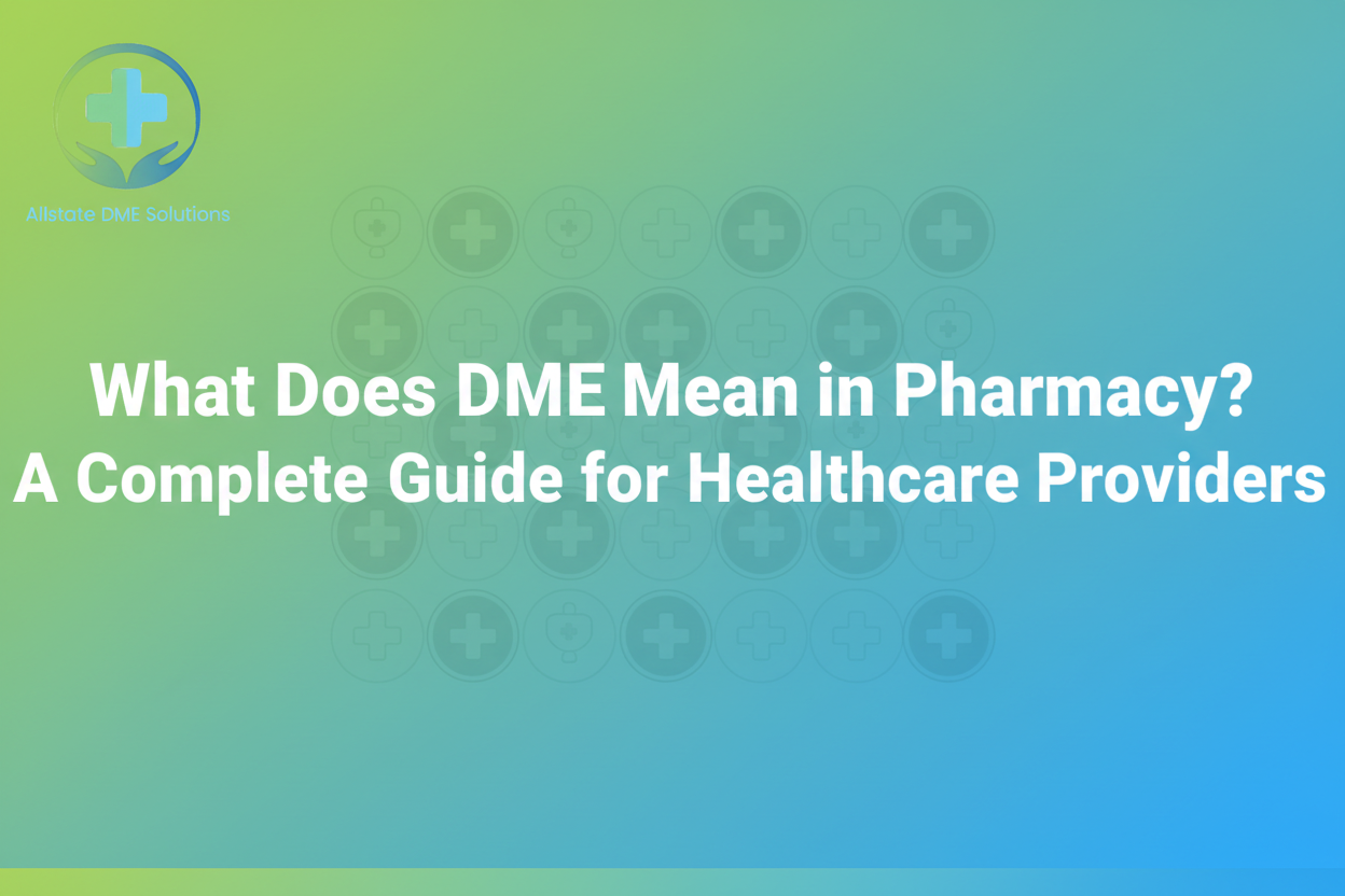 What Does DME Mean in Pharmacy? A Complete Guide for Healthcare Providers