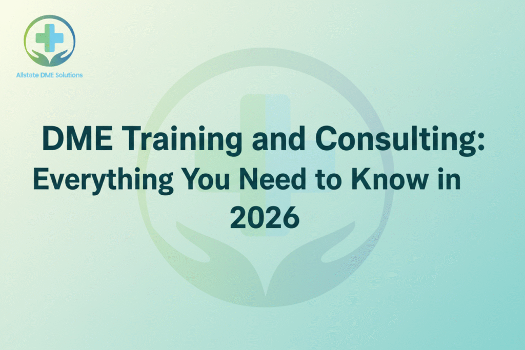 DME Training and Consulting: What You Need to Know