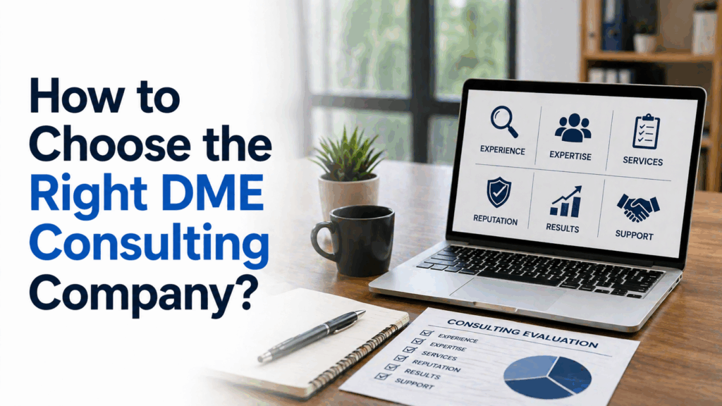 How to Choose the Right DME Consulting Company