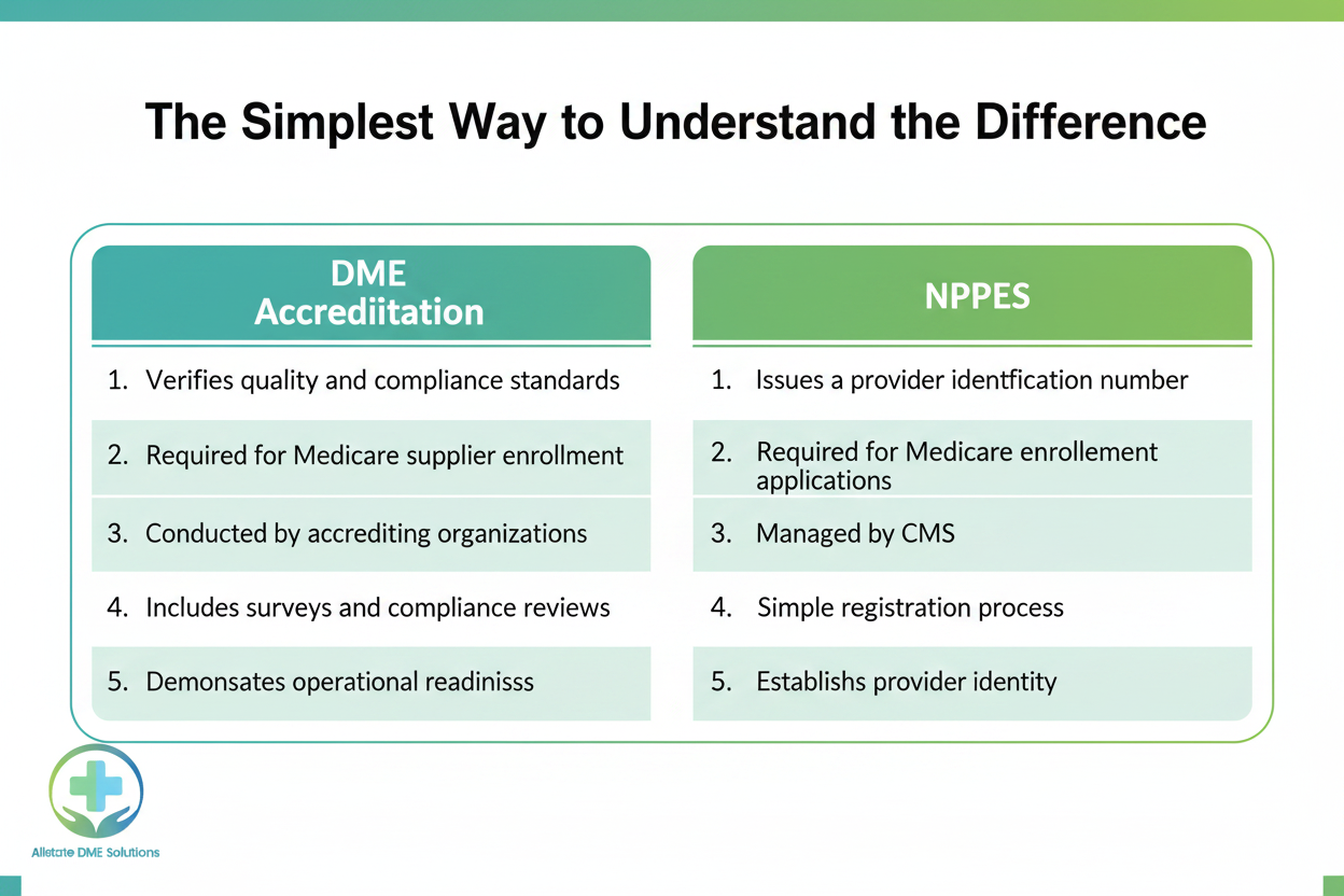 DME Accreditation vs NPPES: The Main Difference